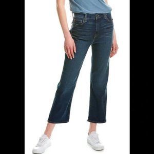 NWT HUDSON Noa JEANS Size 27 Mid Rise Crop Straight Leg in Brynlee Wash Blue NEW